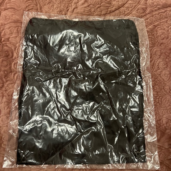 Black Drawstring Cinch Backpack Bag - Picture 3 of 3